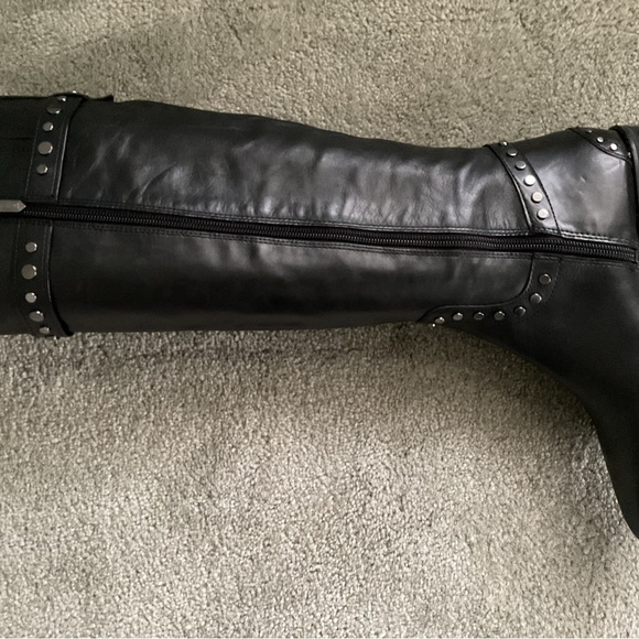 Black leather Paxton riding boots Sam Edelman US 7.5 - Picture 7 of 10